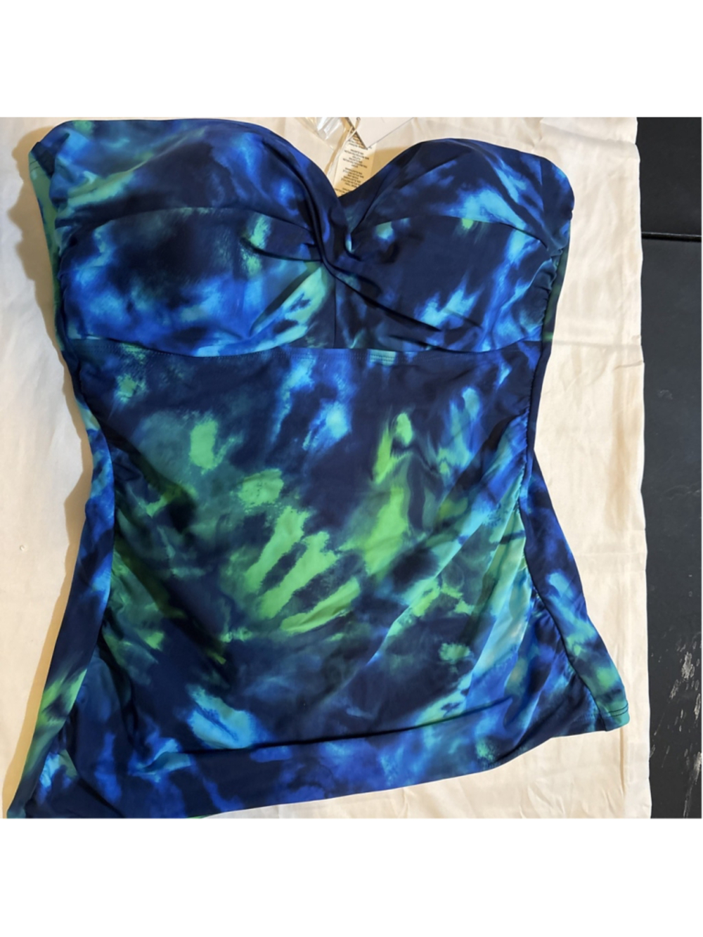 Mimi Flamingo Women's Aria Printed Convertible Swim Bandini Tank Size 16